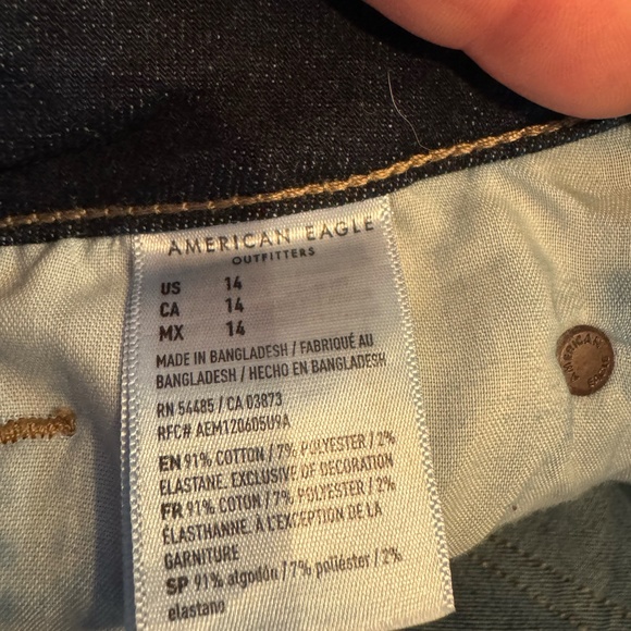 AE Ne(X)T Level High-Waisted Denim Short Short - Picture 4 of 5